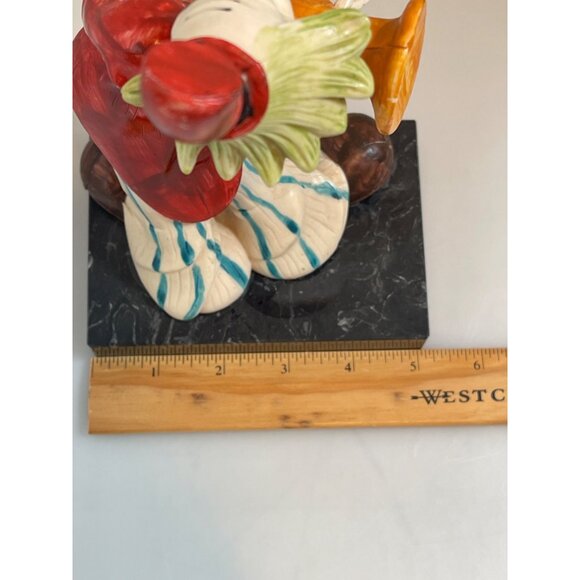 Vintage Charles Serouja & Son French Horn Clown Resin 9.5" Statue Made in Italy - Picture 8 of 8